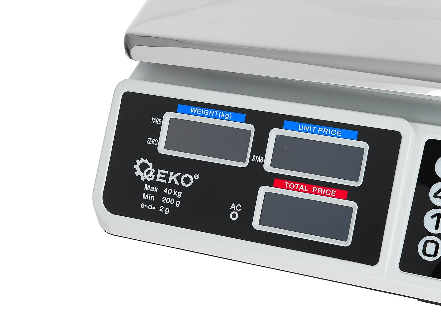 Cantar electronic digital, afisaj LCD, capacitate maxima 40 kg, Geko G71162