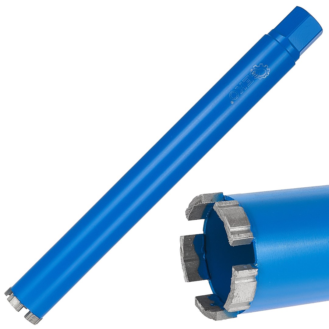 Carota diamantata pentru umed / uscat, 52 x 10 x 450mm 5T, 1.1 / 4", Geko G65210