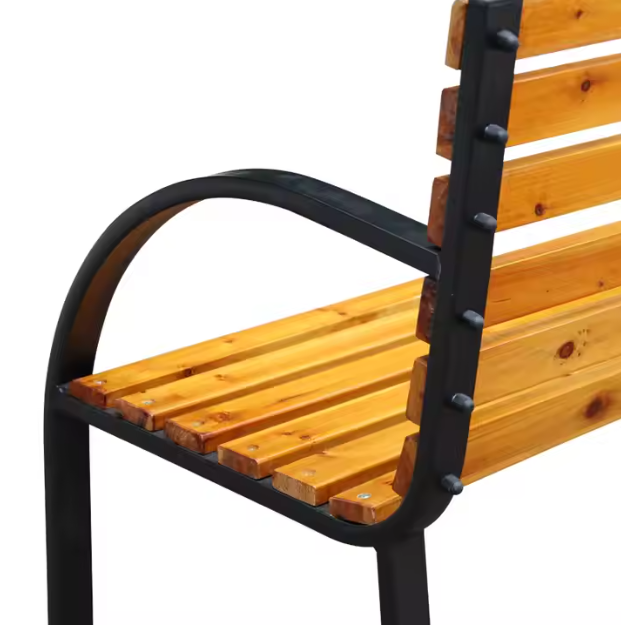 Banca de gradina din lemn, 73 x 125 cm, Lean 26569