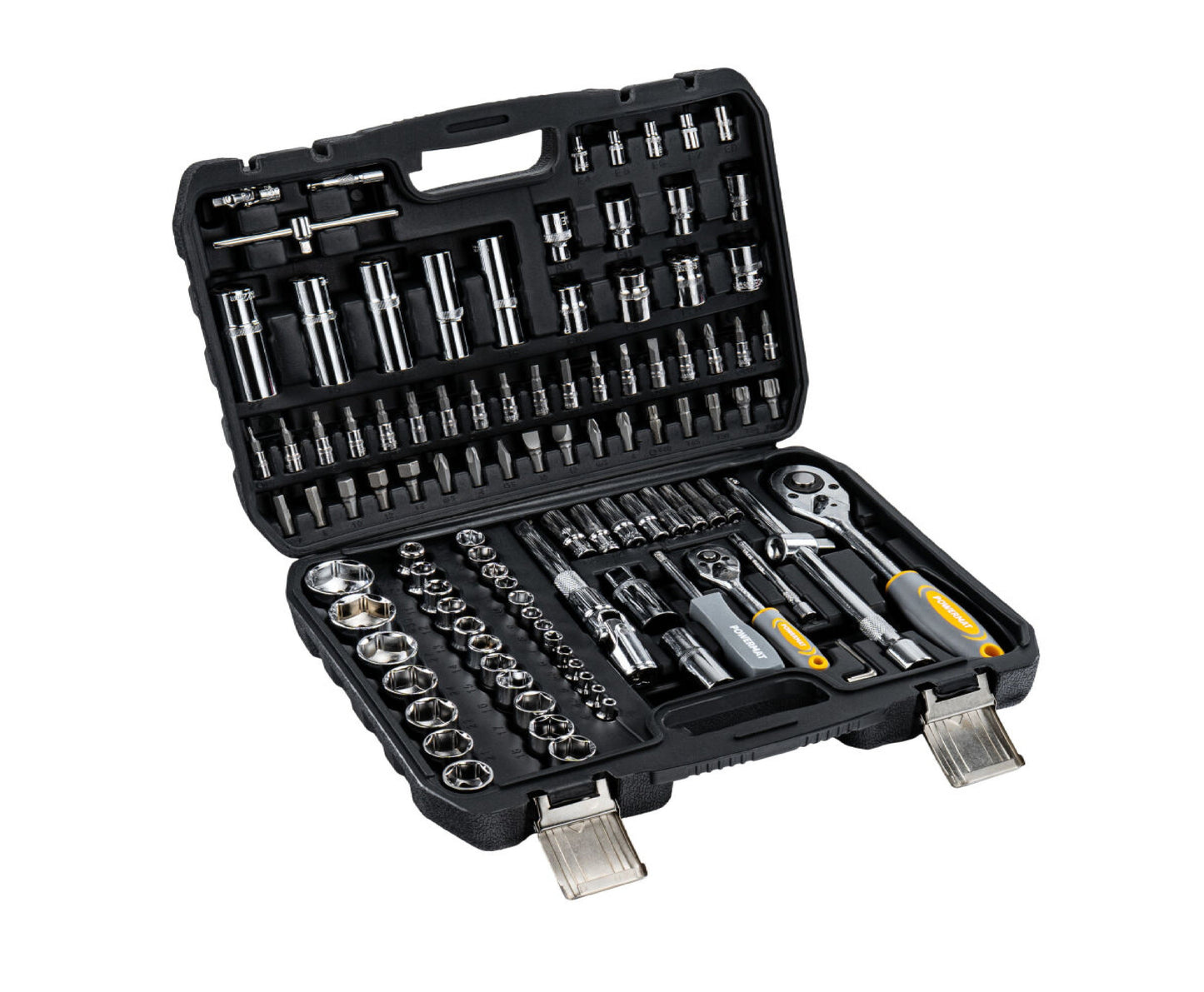 Trusa chei si biti PM-ZKNB-108SU, 1/2" | 1/4", 108 bucati, Powermat PM1614