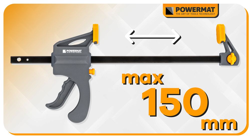 Clema de tamplarie PM-SSD-M6T, 150 x 35 mm, Powermat PM1428