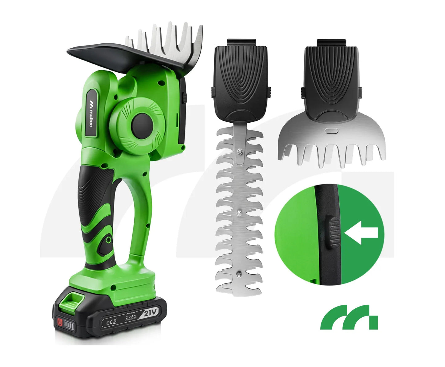 Foarfeca electrica pentru iarba si gard viu cu acumulator, 500 W, MalTec 113869