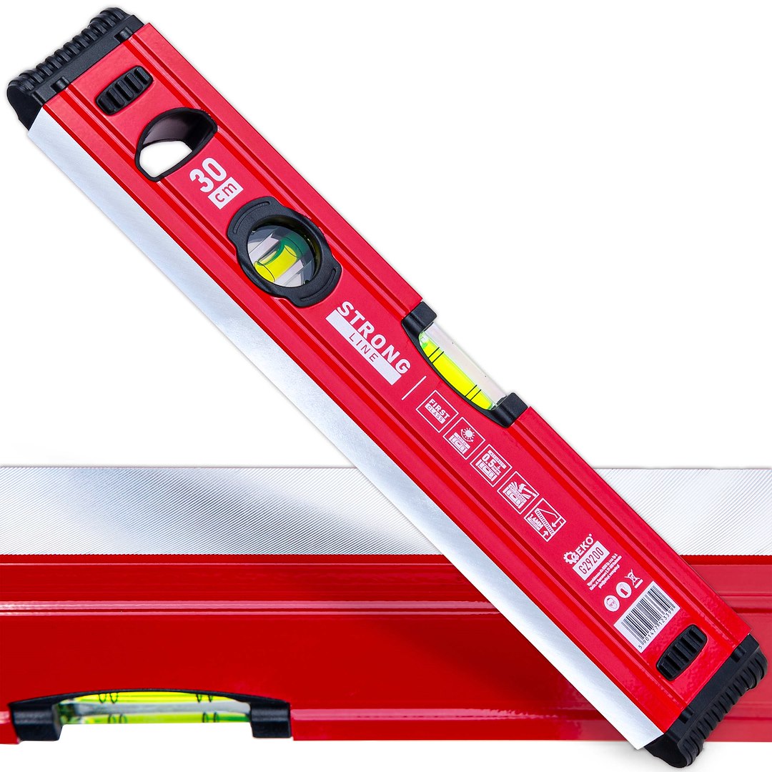 Nivela de aluminiu cu bula Strong Line, 300 mm, Geko G29200