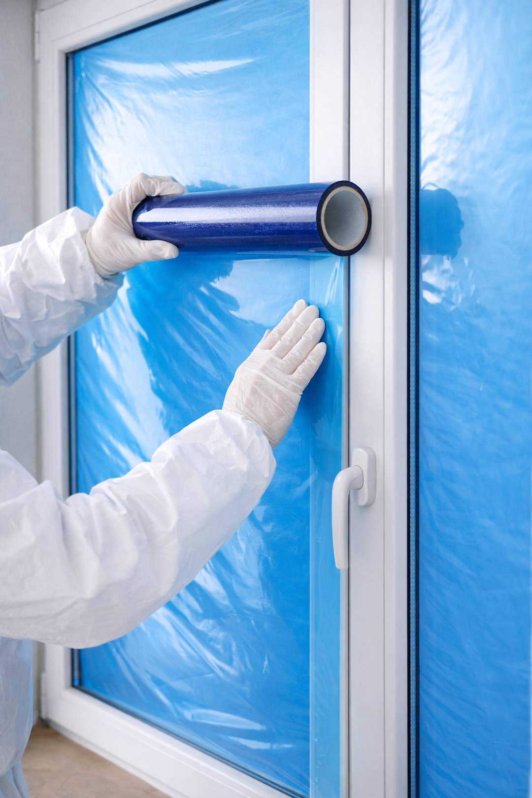 Folie de protectie autoadeziva pentru ferestre, 50 cm x 25 m, Geko G66400