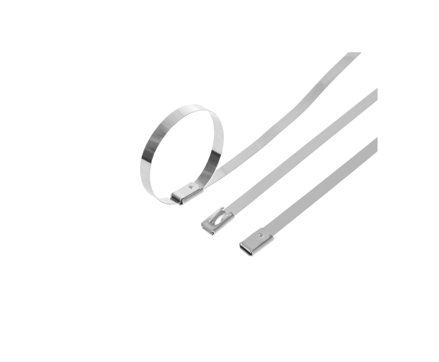 Set cleme din inox, 4,6x350mm, 100 bucati, Geko G17254