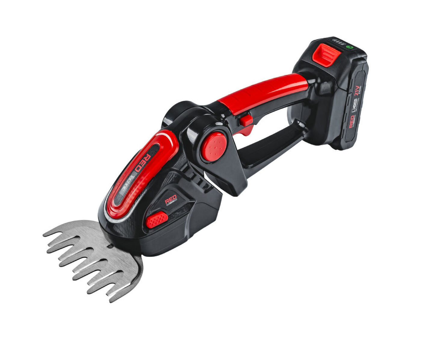 Foarfeca electrica pe acumulator pentru tuns iarba / arbusti, 21 V, Red Technic RTANTK0171