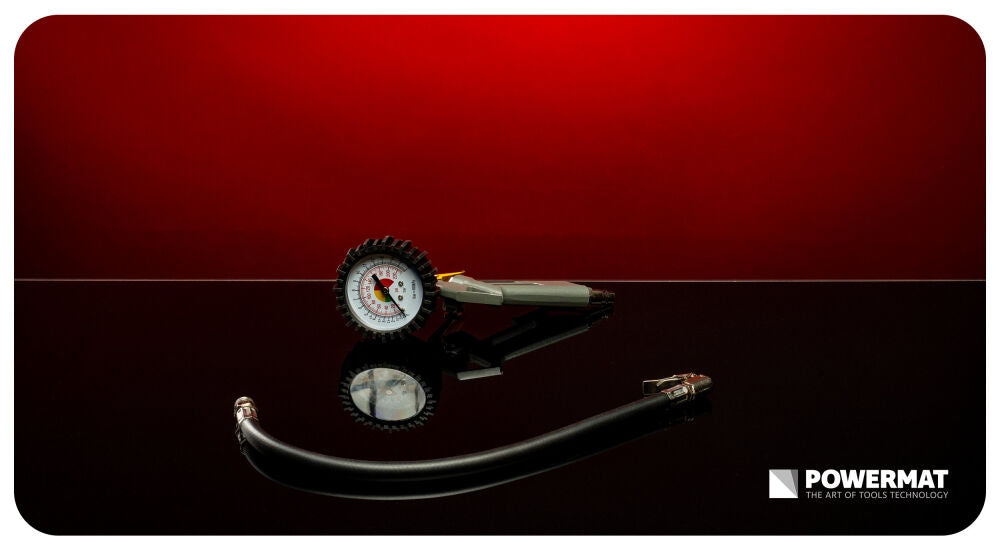 Manometru pentru pistol de umflare PM-PDPM-2T, 75 mm, Powermat PM1543