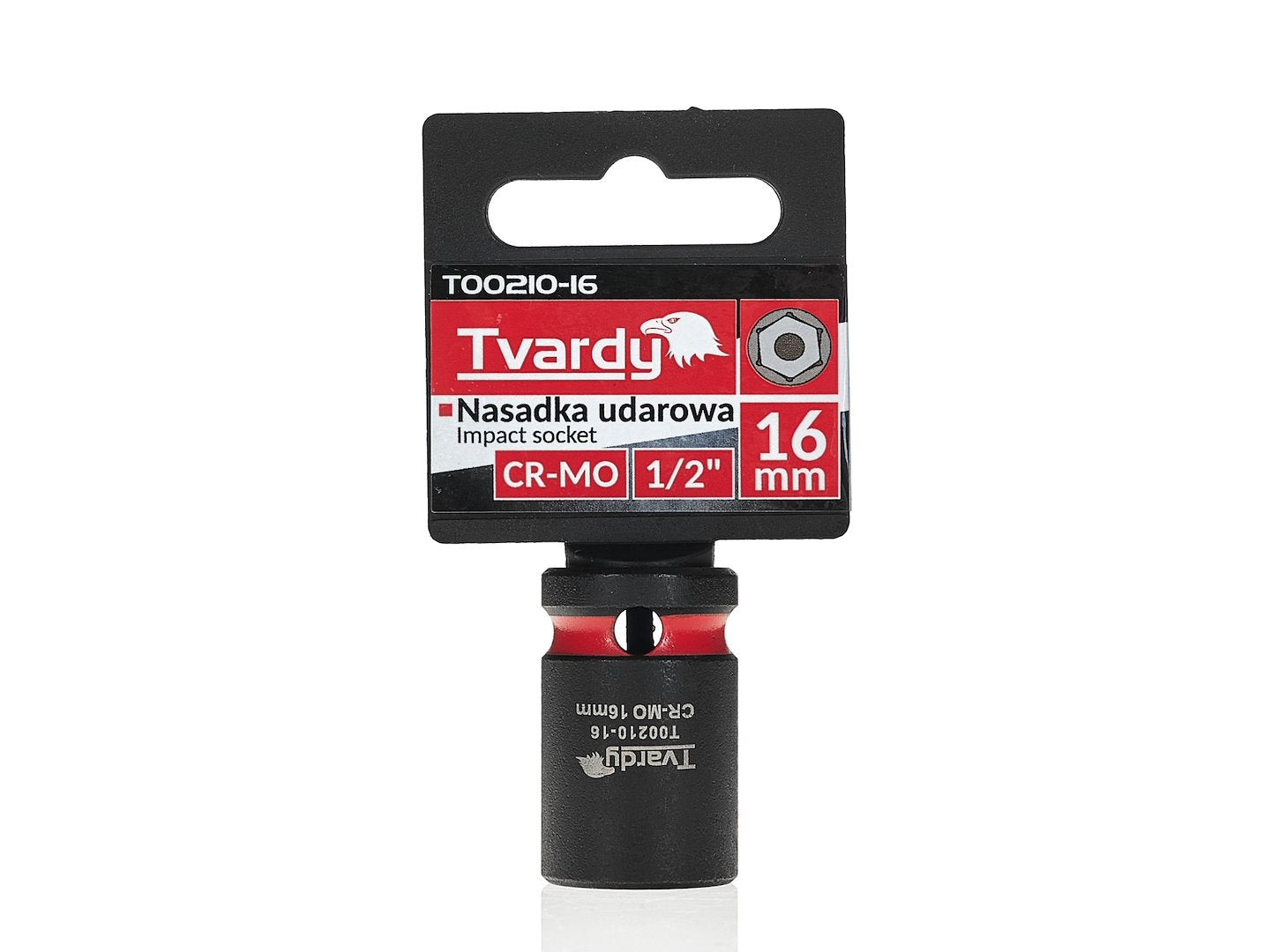 Cheie tubulara de impact in 6 puncte, 1 / 2", 16 mm, Tvardy T00210-16