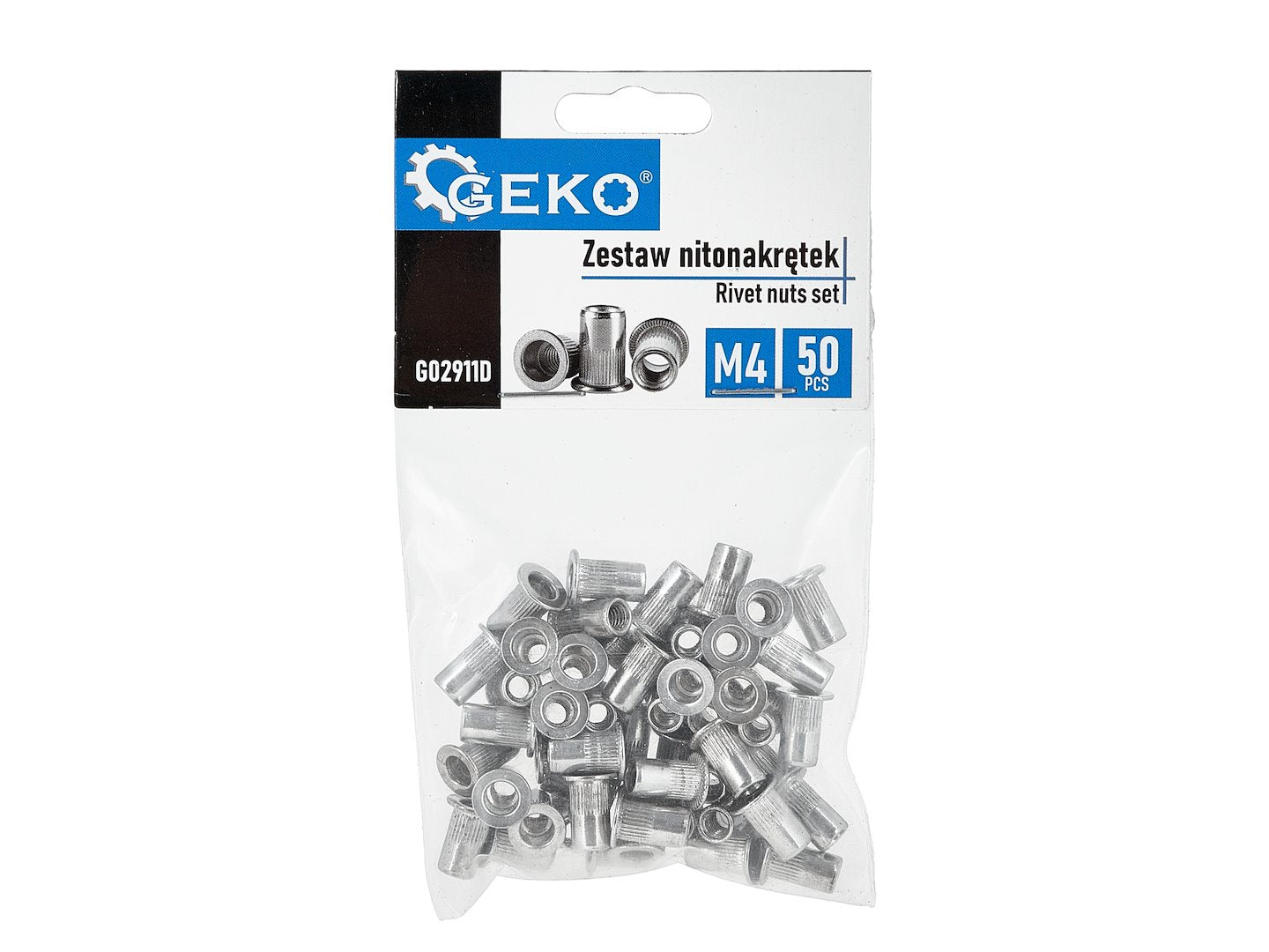 Set pop-nituri M3, 0.5-2 mm, 50 bucati, Geko G02911D