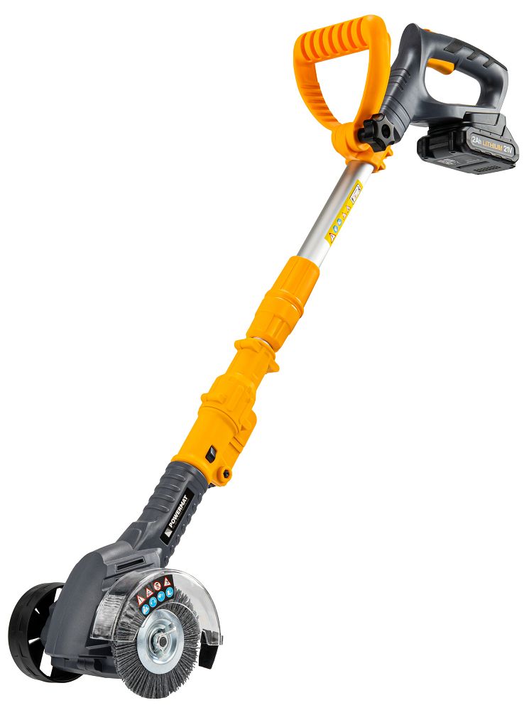 Masina pentru curatare rosturi pavele si taiere margini gazon cu acumulator PM-AKT-2AT, 21 V, Powermat PM1506