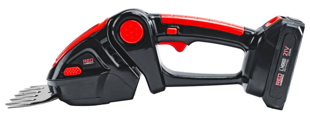 Foarfeca electrica pe acumulator pentru tuns iarba / arbusti, 21 V, Red Technic RTANTK0171