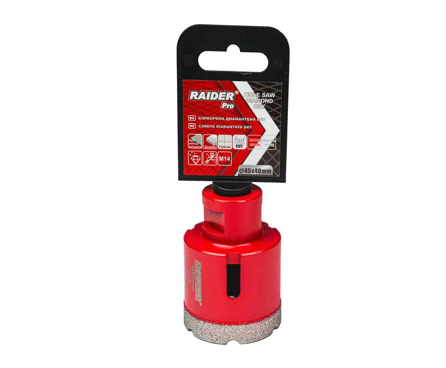 Freza diamantata pentru frezare uscata, M14 x 45 mm, Raider 157863