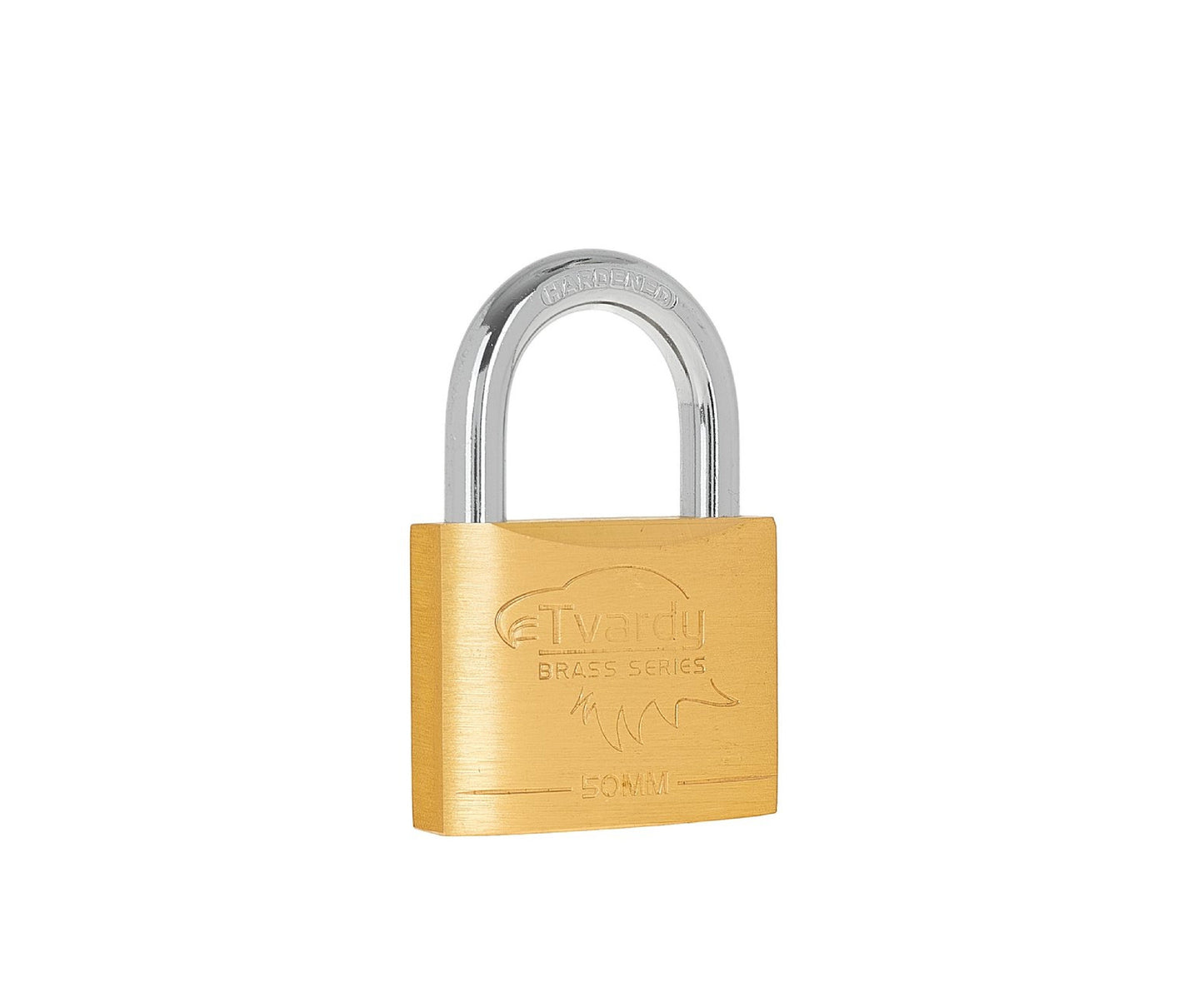 Lacat din alama ranforsat Brass Line, 50 mm, Tvardy T00423