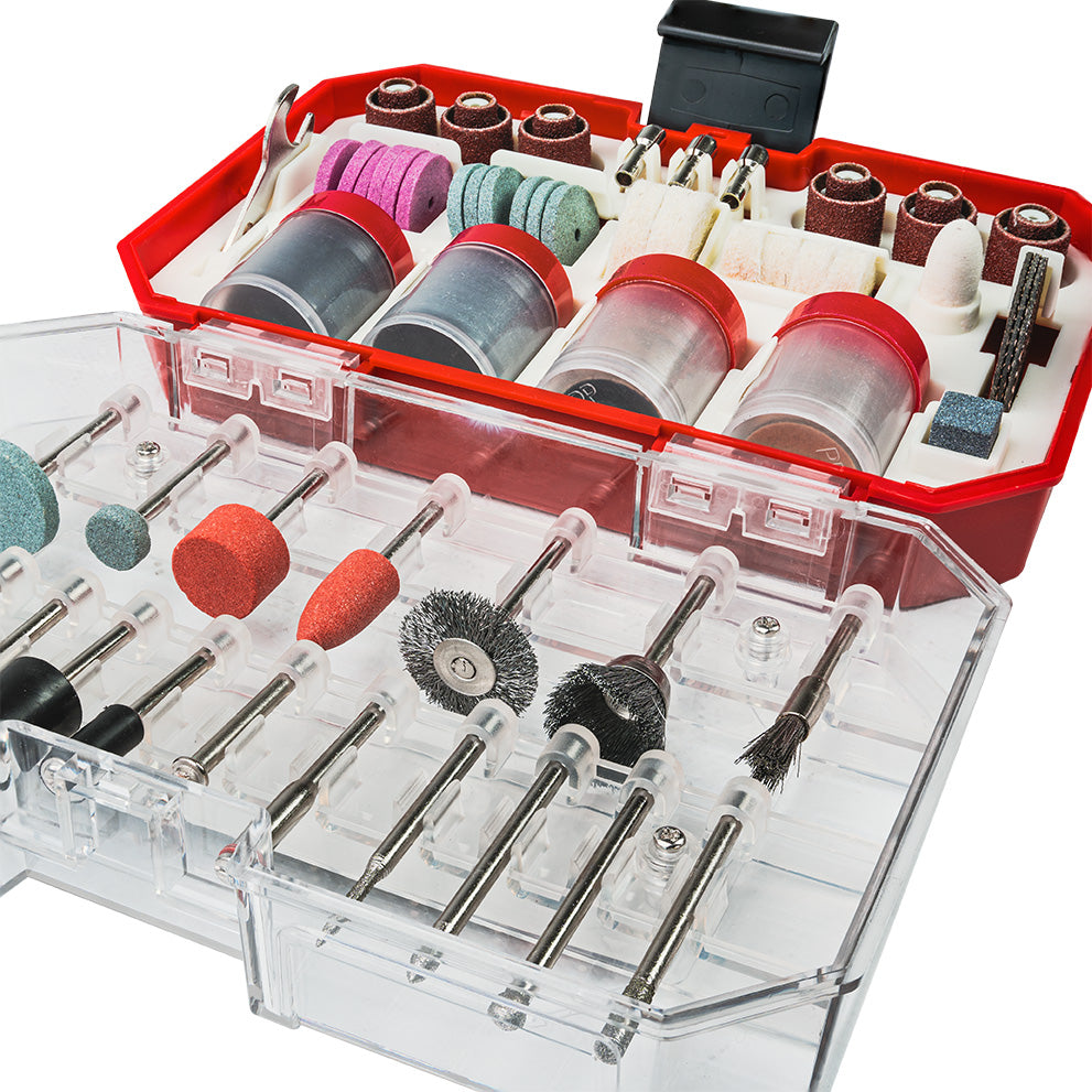 Set 227 accesorii pentru mini polizor, Raider 138407