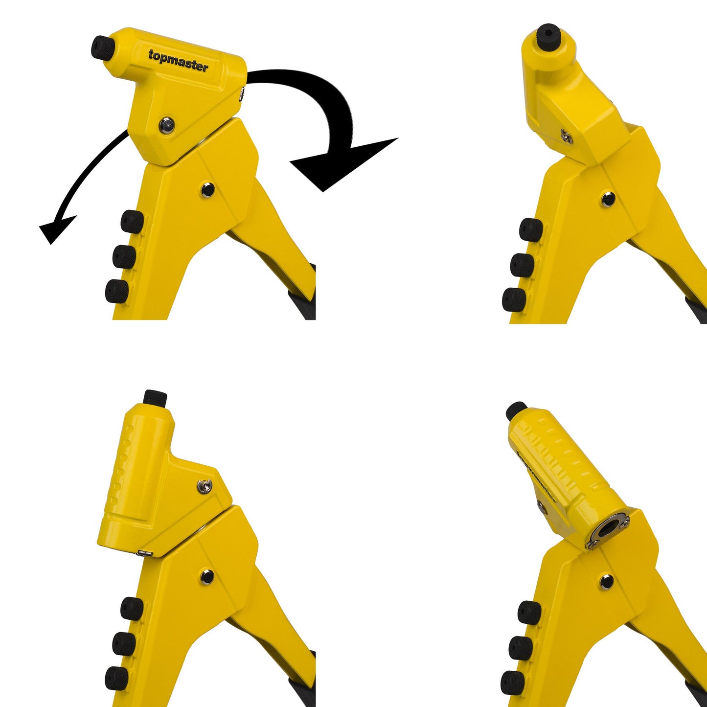 Cleste pop-nituri cu cap rotativ, 280 mm, Topmaster 491120