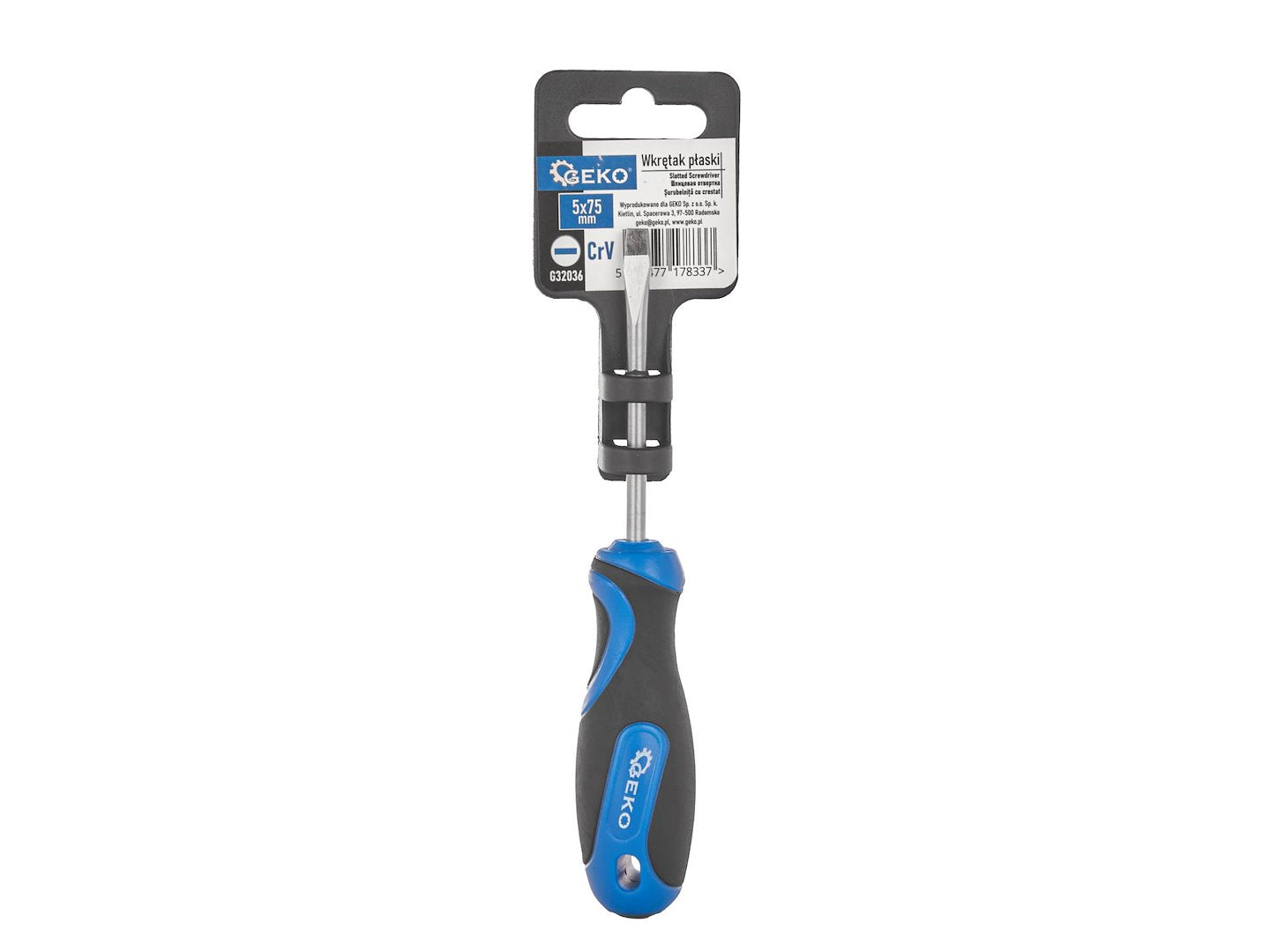 Surubelnita dreapta, 5 x 75 mm, Geko G32036