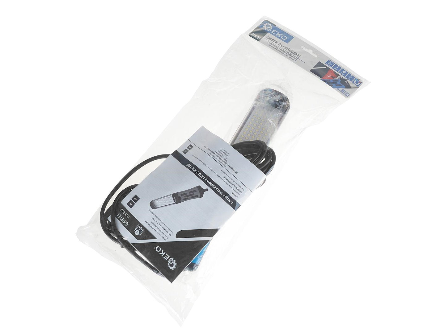 Lampa de atelier LED cu magnet, carlig si cablu de 5 m, 230 V, 15 W, Geko G15121