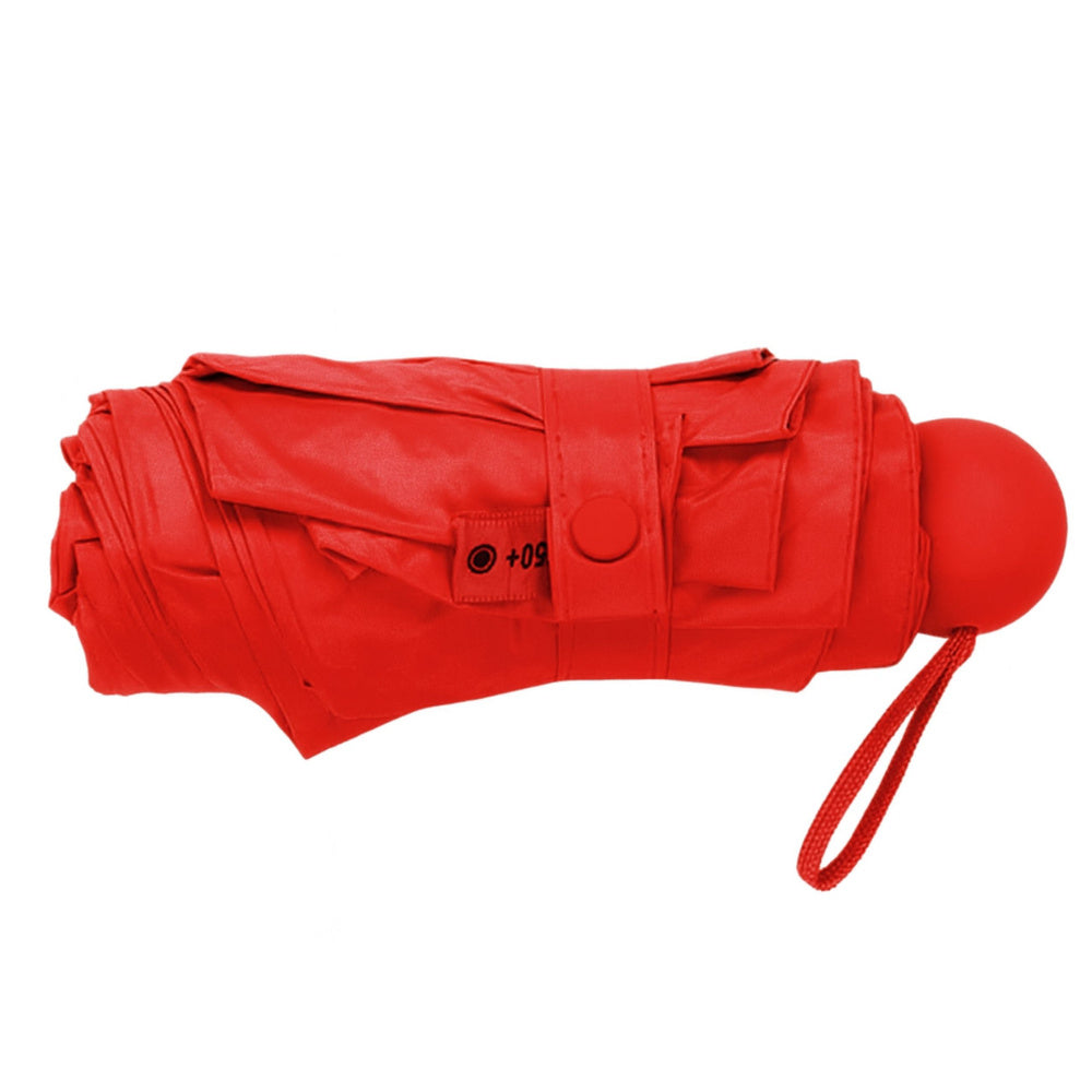 Umbrela pliabila 90 x 51 cm, protectie UV UPF50+ cu etui, rosu,Lean 27693