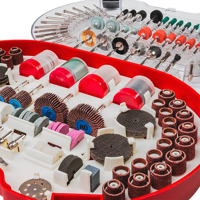 Set 227 accesorii pentru mini polizor, Raider 138408