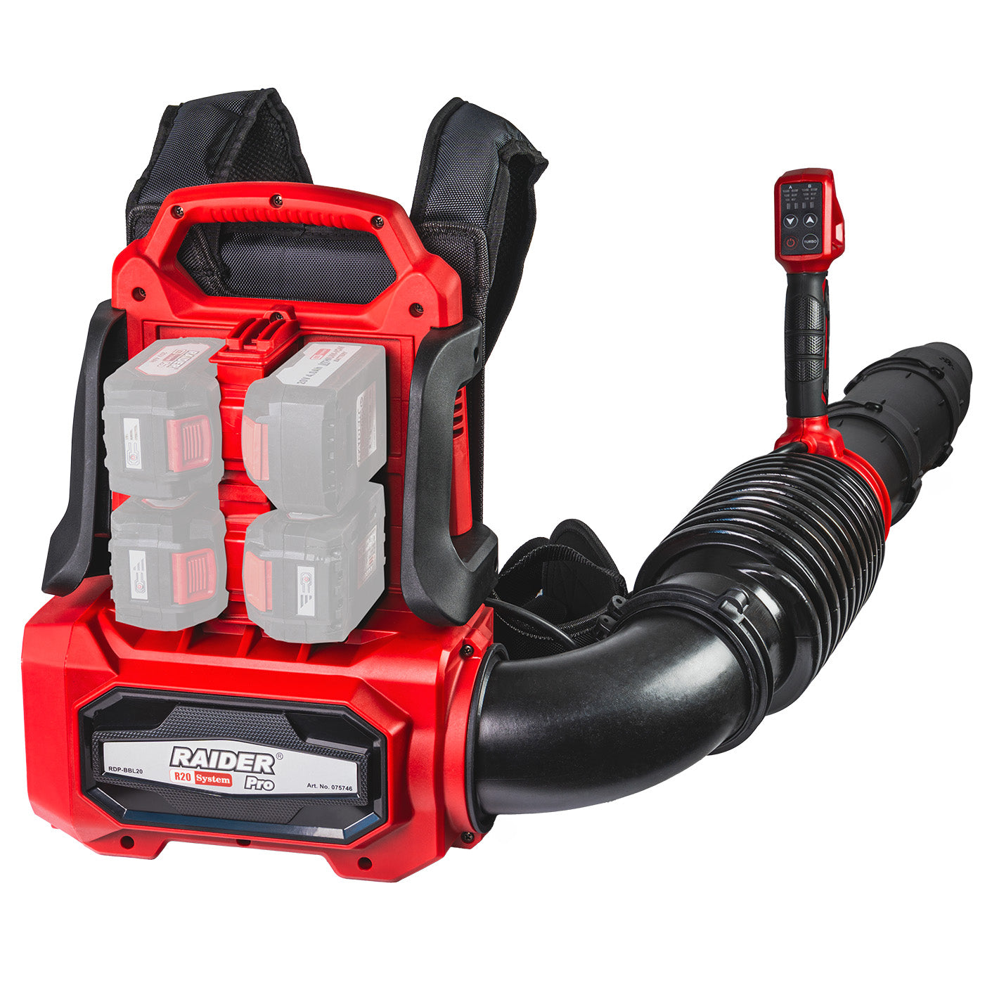 Suflanta de frunze RDP-BBL20 Solo (fara acumulator si incarcator), 252 km / h, 40 V, Raider 075746