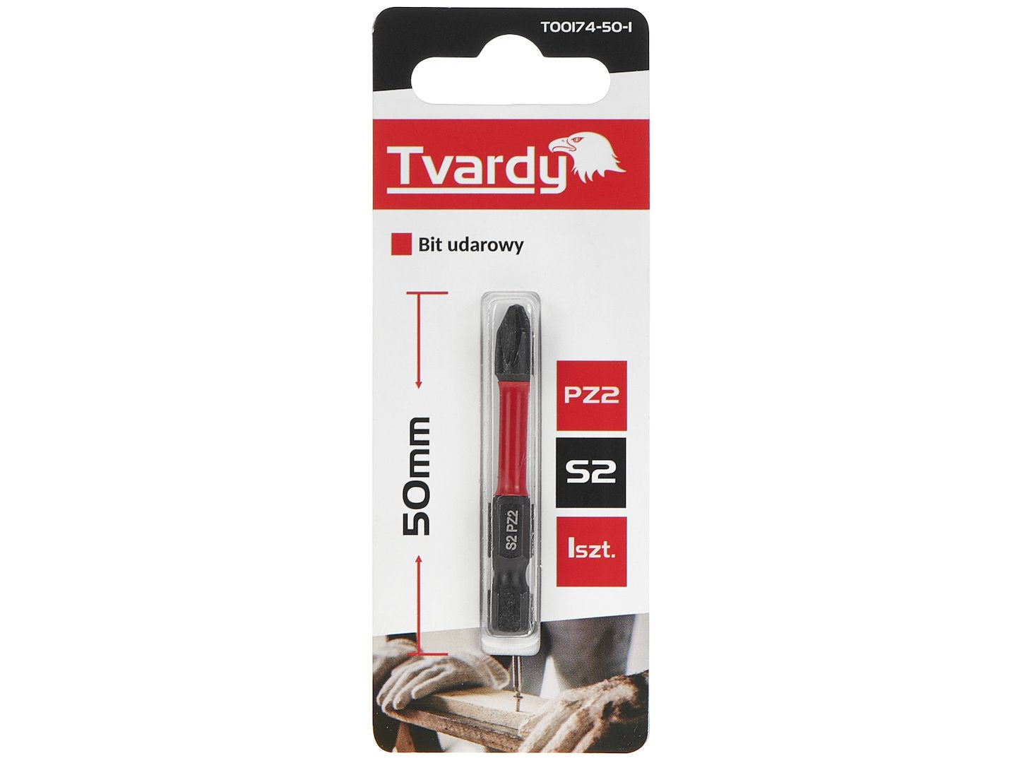 Bit de impact PZ2, 50 mm S2, Tvardy T00174-50-1