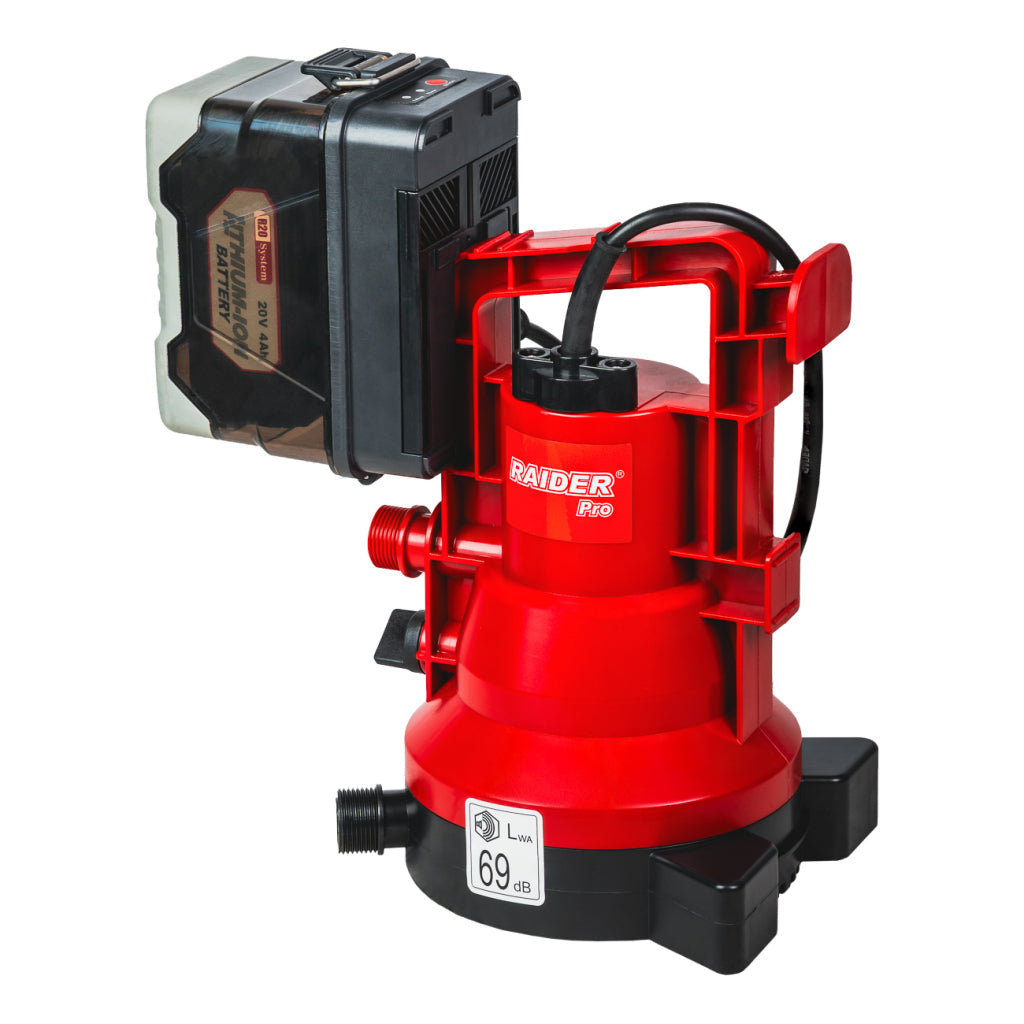 Pompa pe acumulator Solo RDP-CWP20 (fara acumulator si incarcator), 53 l / min, 10m, Raider 075753