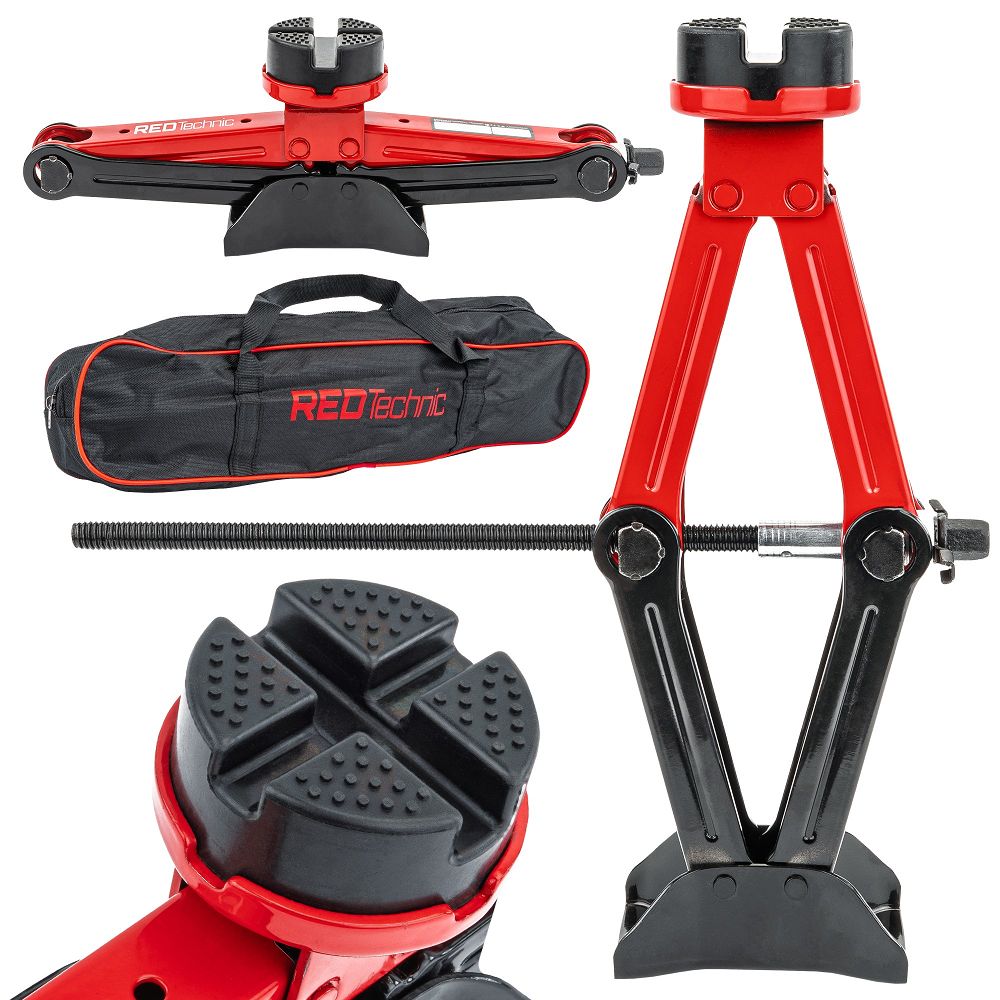 Cric auto trapezoidal 2500 kg, 115-420 mm, Red Technic RTPTR0151