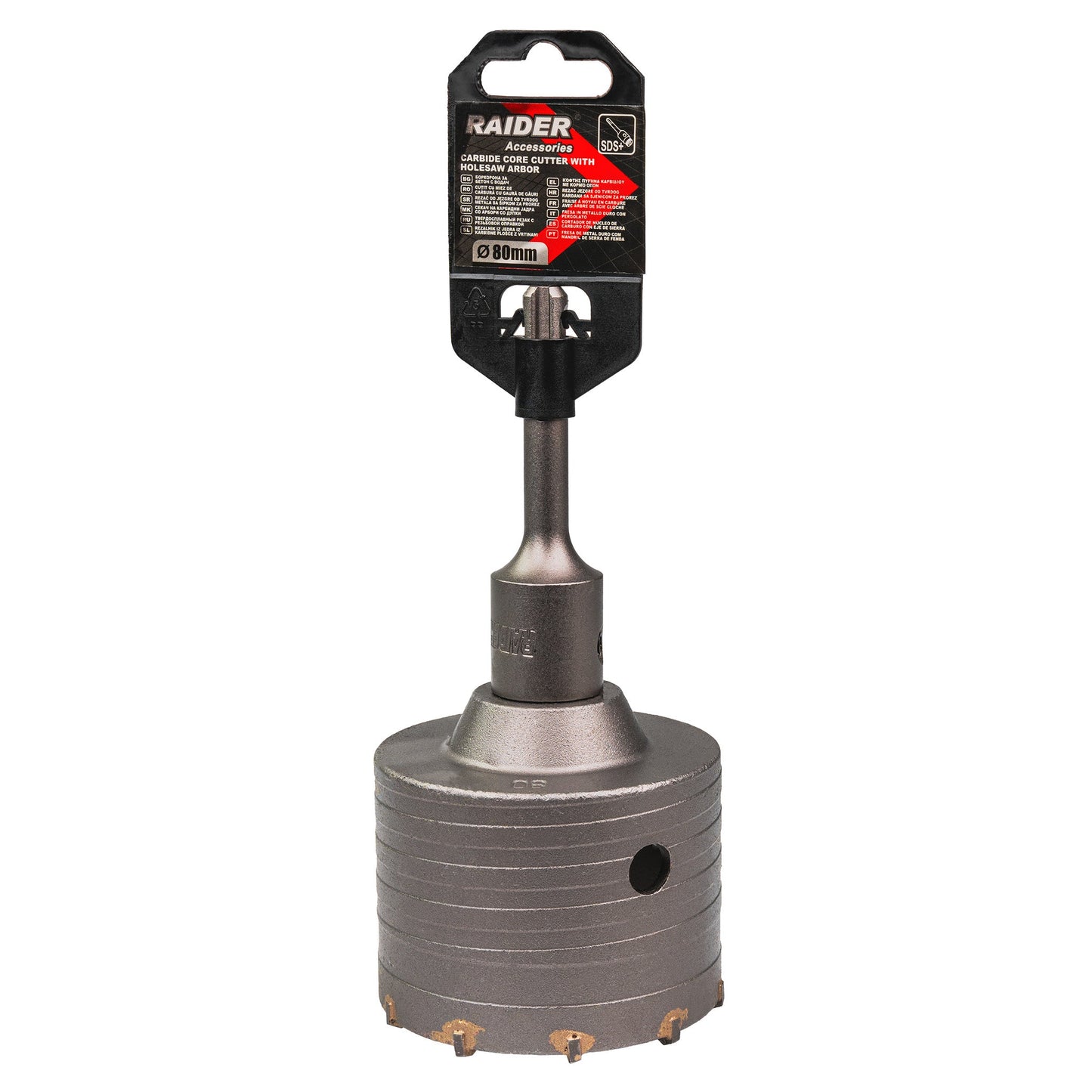 Carota pentru beton cu tija, SDS plus, 80 mm, Raider 154820