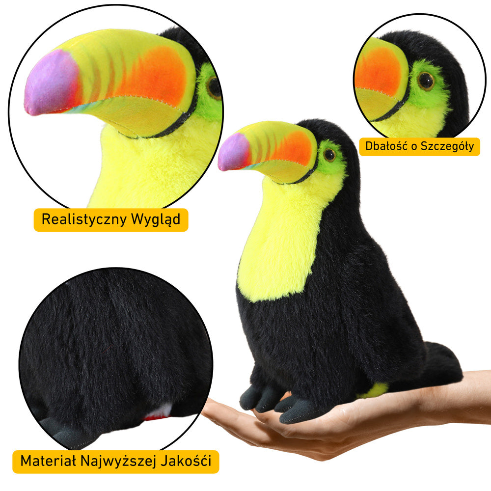 Jucarie de plus Toucan, 30 cm, Lean 13823