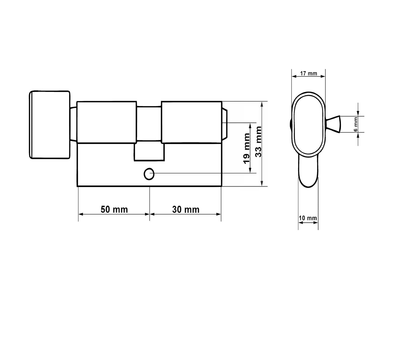 Butuc aluminiu, 30/50g, Keltin K02643