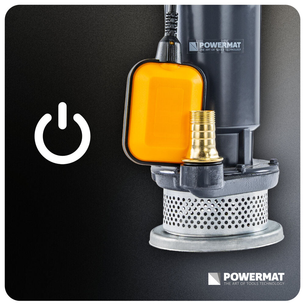 Pompa submersibila cu plutitor PM-PDWB-550TP, 550 W, 7500 l/h, Powermat PM1640