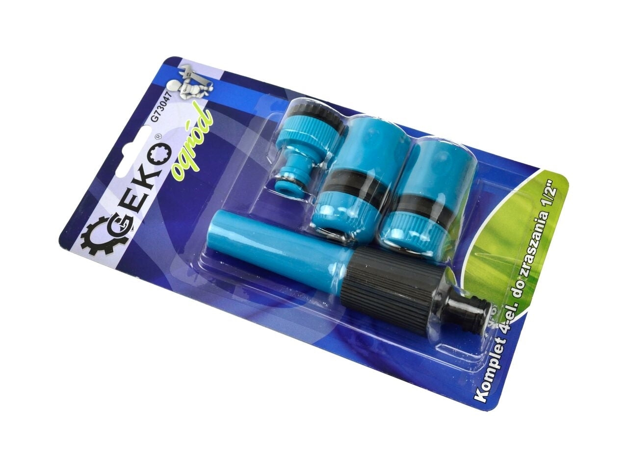 Set pentru furtun de gradina, 3 piese, 1/2", Geko Blue Line G73047