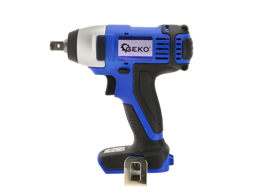 Pistol de impact cu acumulator, 150 Nm, 1/2 ", Geko + 2 acumulatori de 18V 4.0 Ah Li-ion + incarcator