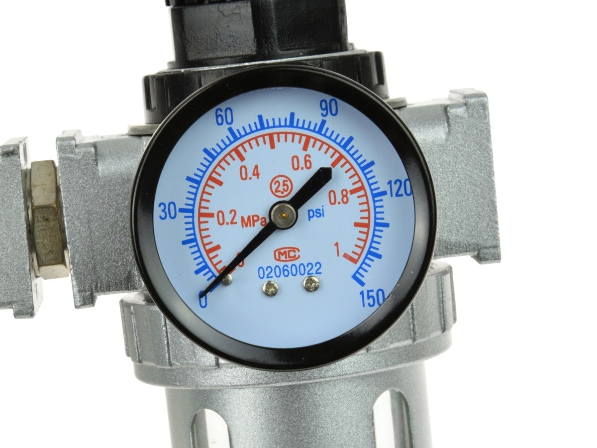 Filtru de aer triplu cu deshidratator + reductor, Geko G03160