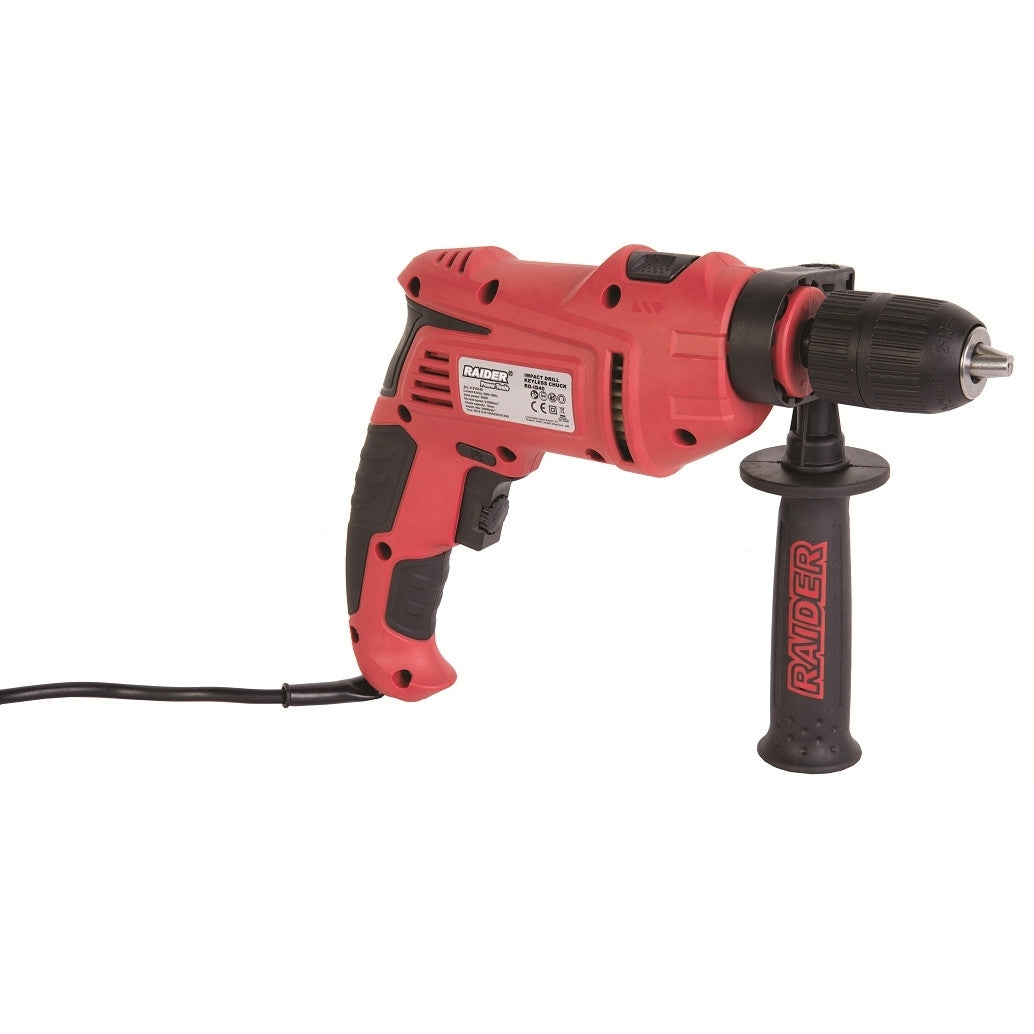 Bormasina cu percutie RD-ID40 650W 13mm, Raider 010140