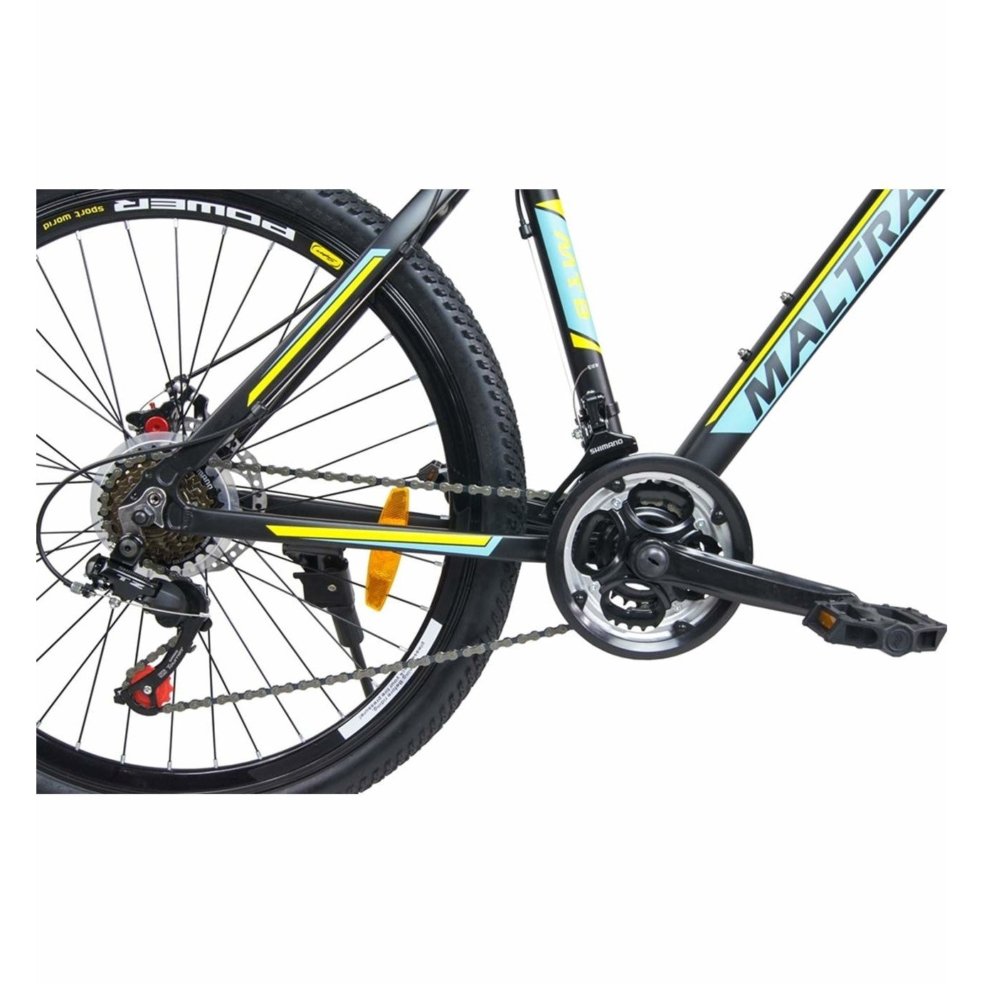 Bicicleta MTB MalTrack Team Alloy cu 18 Viteze, Roti 26 Inch, Mountain Bike