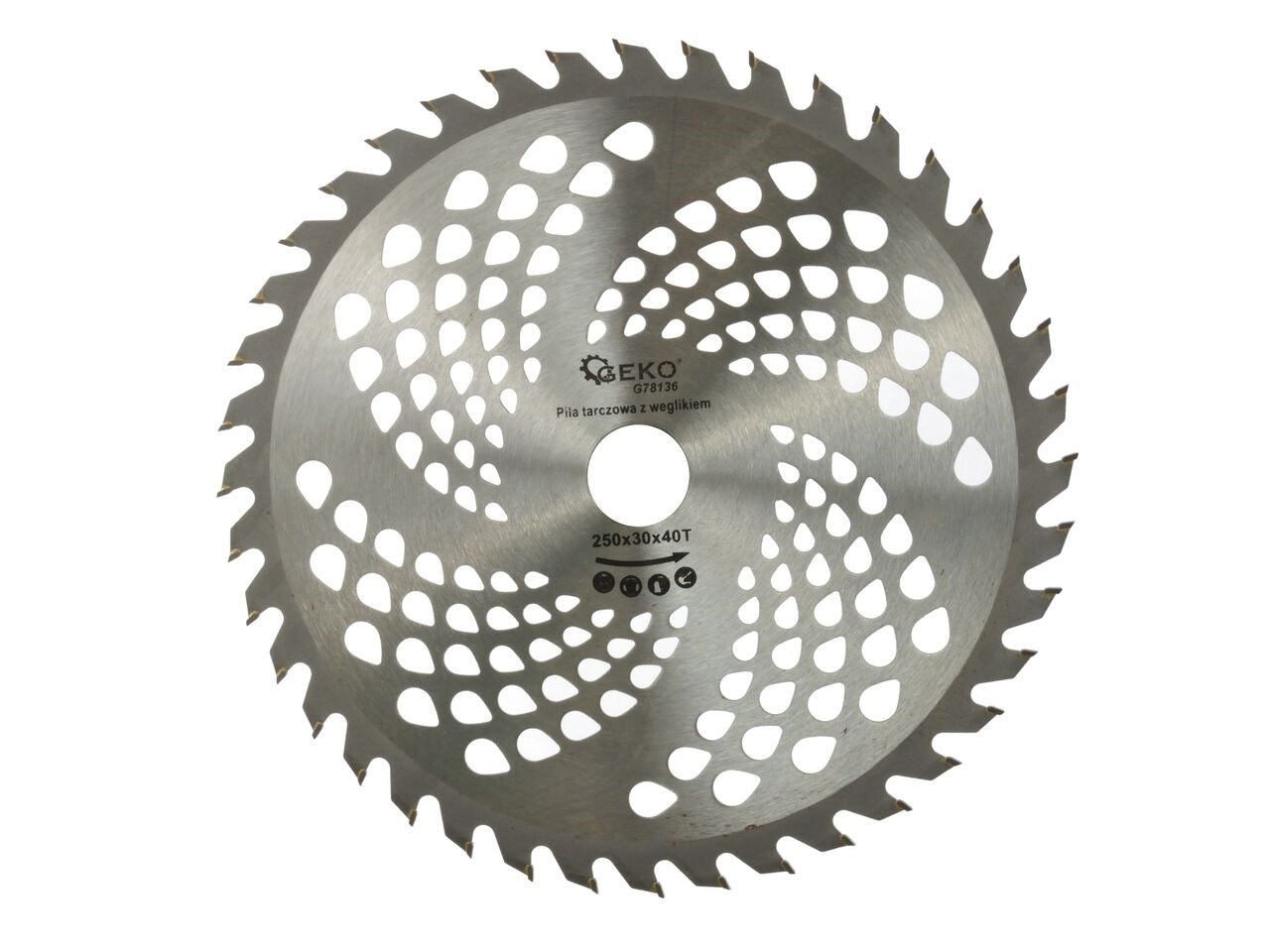 Disc circular pentru lemn 250x30x40T, Geko G78136