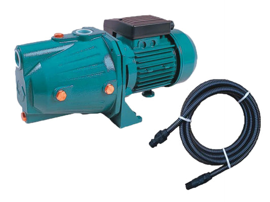 Kit pentru irigat, pompa autoamorsanta APC JY 100A 0.8 kW Corp Fonta cu furtun de aspirare 7m, 03020110/7m