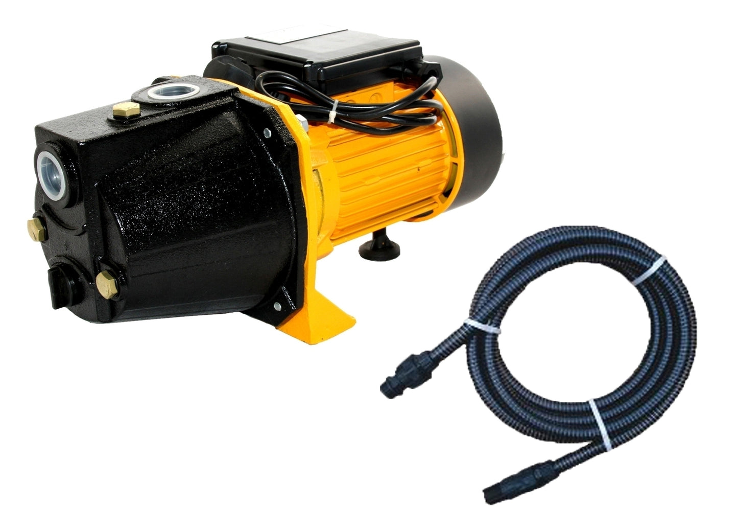 Kit pentru irigat, pompa autoamorsanta Maxima JY100A(a) 1300 W cu furtun de aspirare 7m, 03020407/7m