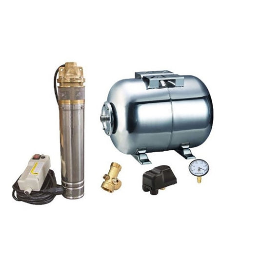 Kit complet sistem hidrofor, pompa submersibila Omnigena SKM 150/50, rezervor de 50 litri din inox,  presostat, racord 5 cai, manometru, OM0061/50I