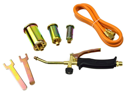 Arzator profesional pentru incalzire si ardere cu 3 duze 25-35-50mm, Geko G20001