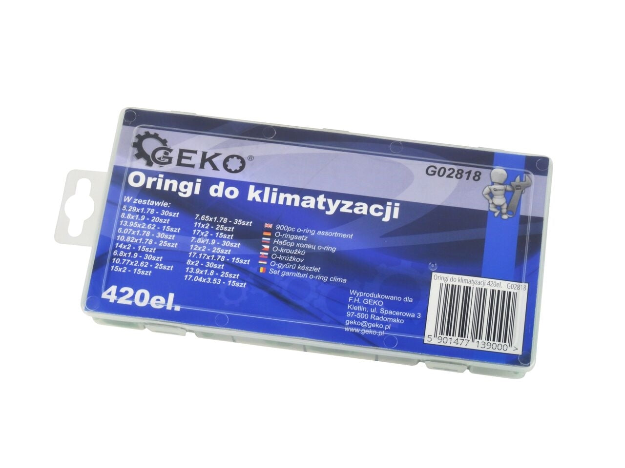 Set de sigurante auto 120 piese, Geko G02809