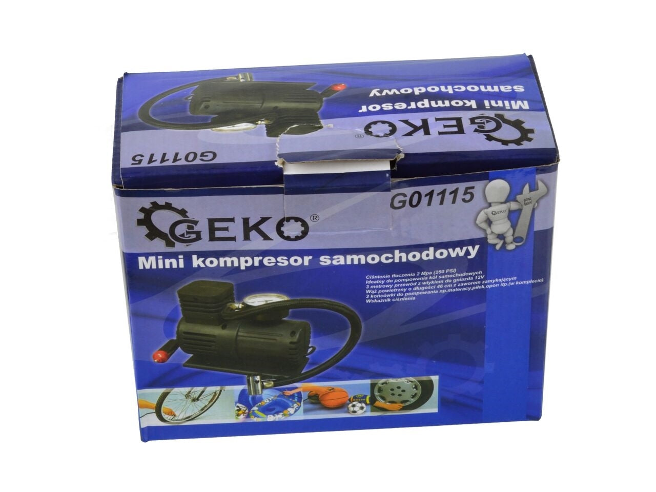 Mini-compresor auto 2MPa 12V, Geko G01115