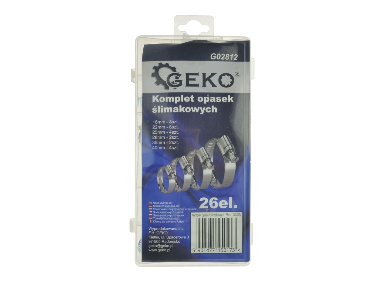 Set 26 de coliere 16-40mm, GEKO G02812