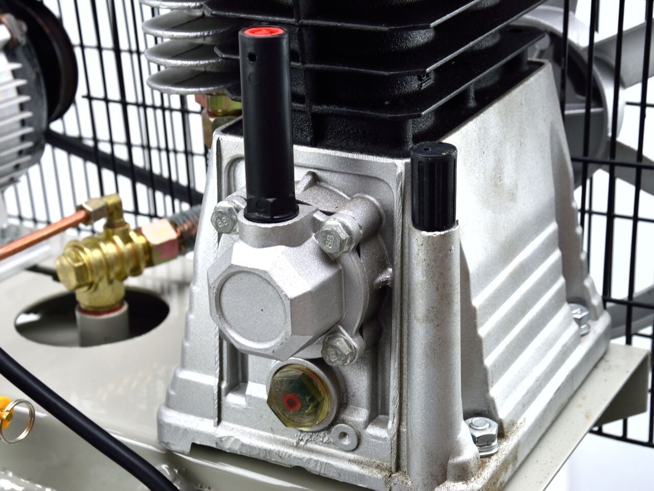 Compresor 100L vertical, 2cp, 390l/min, 8bar, GEKO G80304