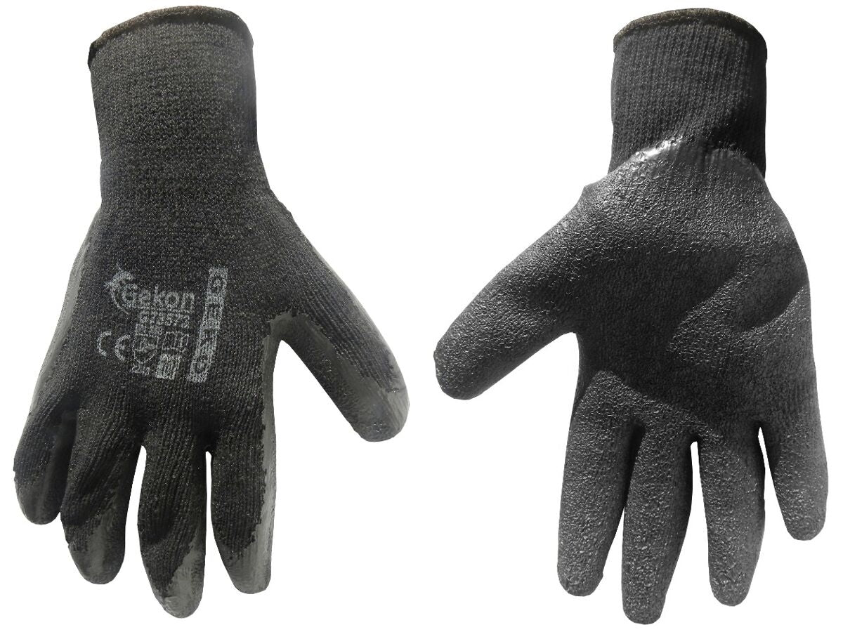 Mănuși groase pentru protecție GEKO, mărimea 10, Latex negru, G73573
