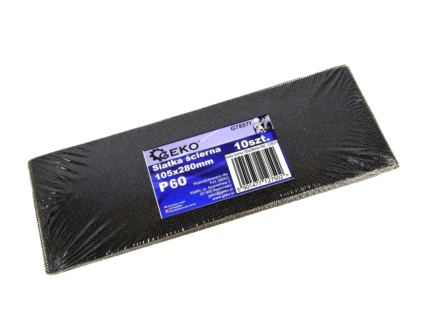 Plasa abraziva 105 x 280mm P60, GEKO G78571
