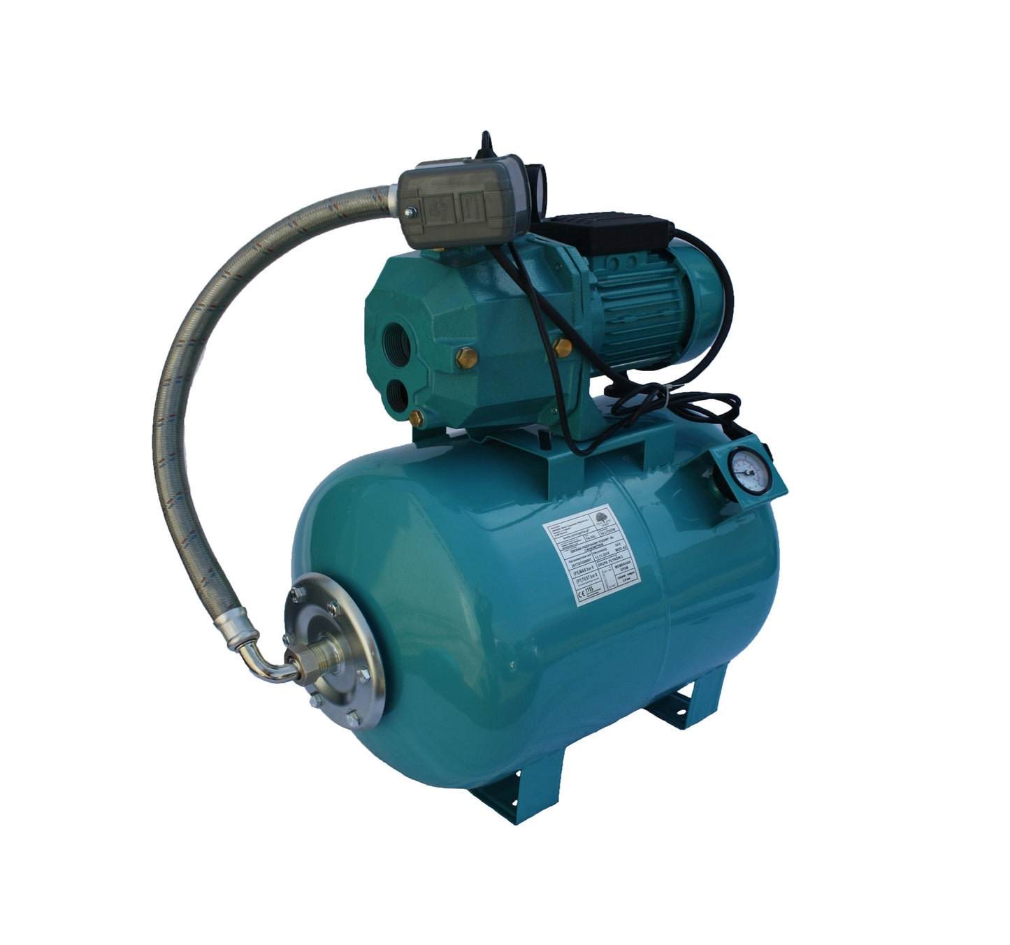 Hidrofor de mare adancime 23m cu ejector Omnigena DP355/50, rezervor 50 litri cu manometru, 0.75 kW + set 4 stuturi filetate, OM5003/50M+S