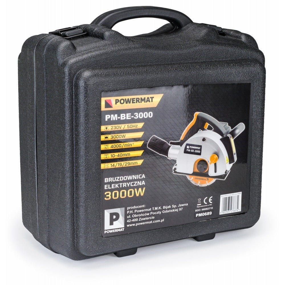 Masina de taiat caneluri in zidarie/pereti 3000W, Powermat PM-BE-3000, PM0689