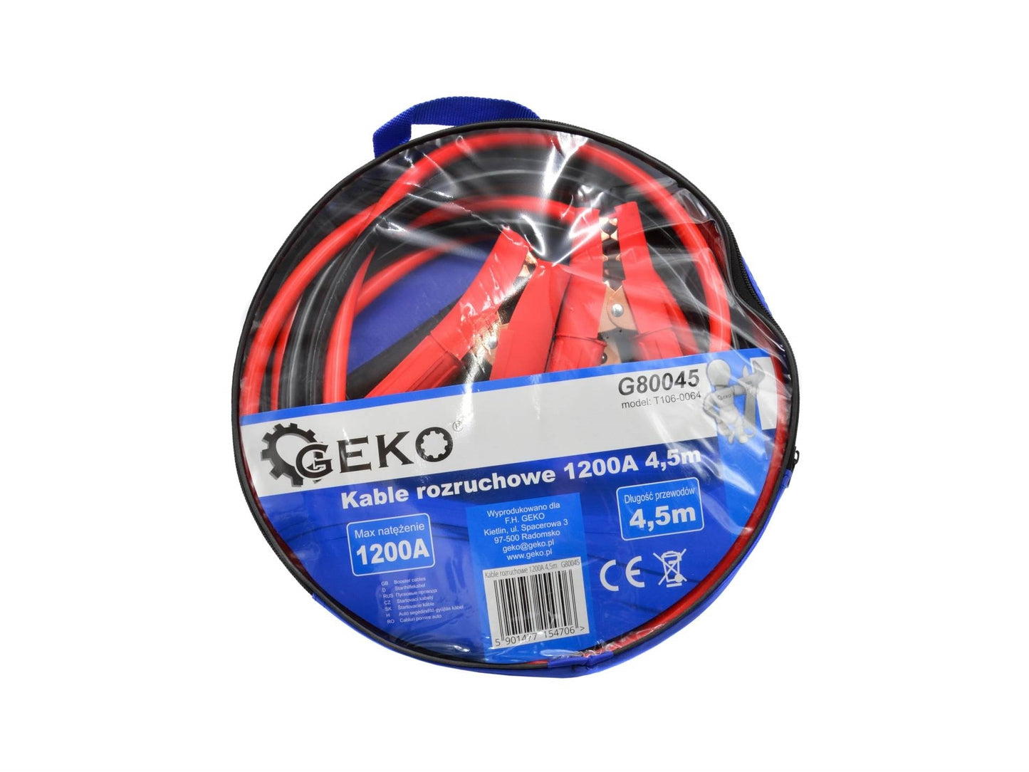 Cabluri de pornire 1200A 4.5m, GEKO G80045